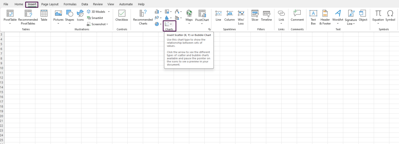 Bubble Chart in Excel