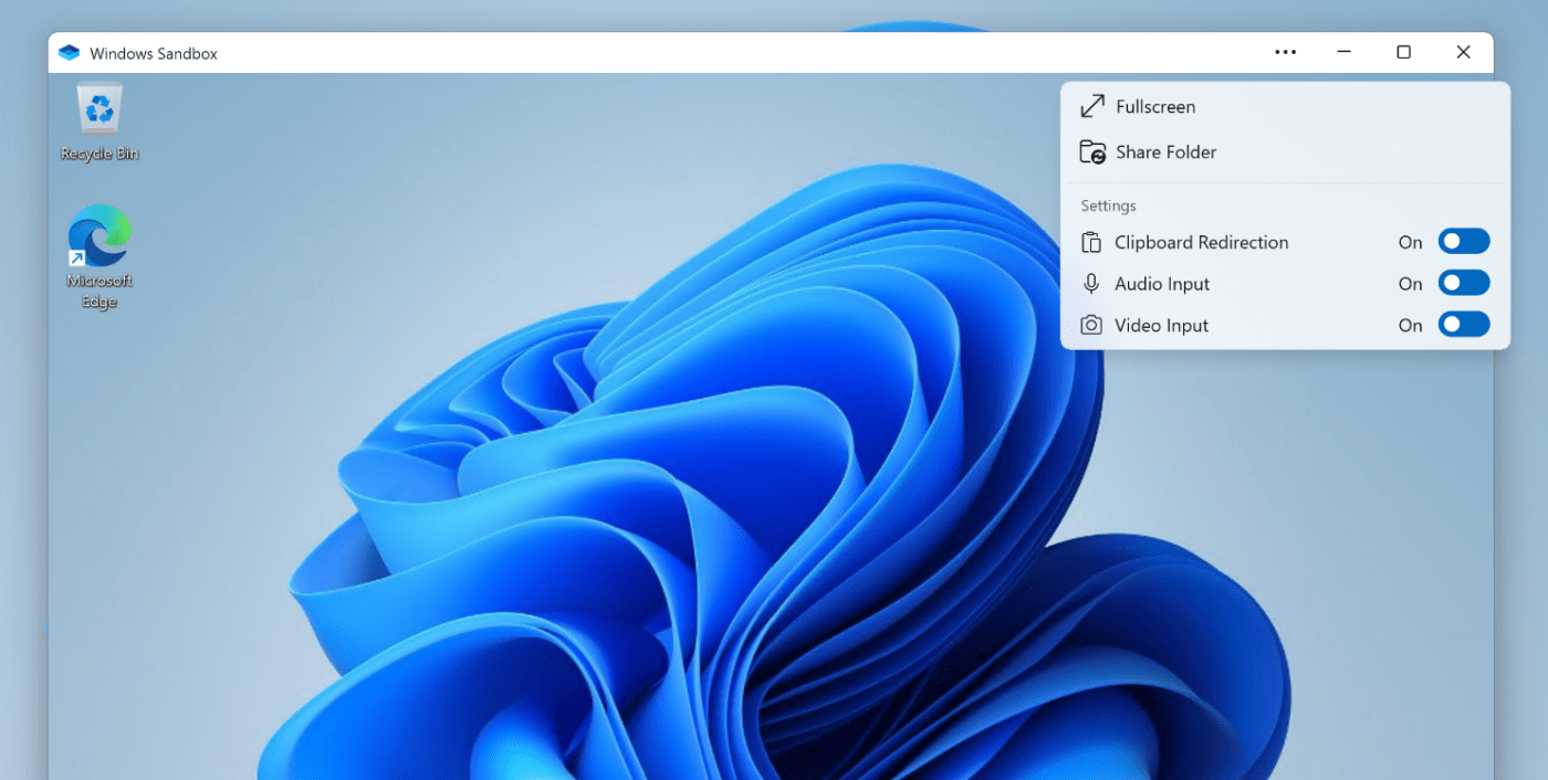 Windows Sandbox in Windows 11 Pro