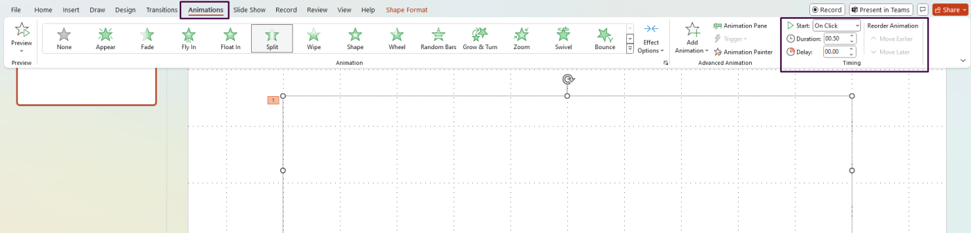 Animation Timing in PowerPoint