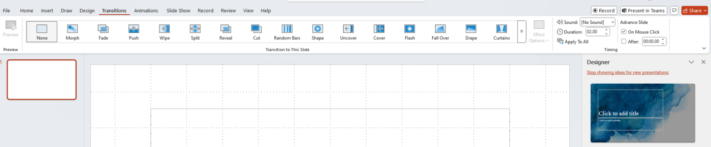 PowerPoint Slide Transitions