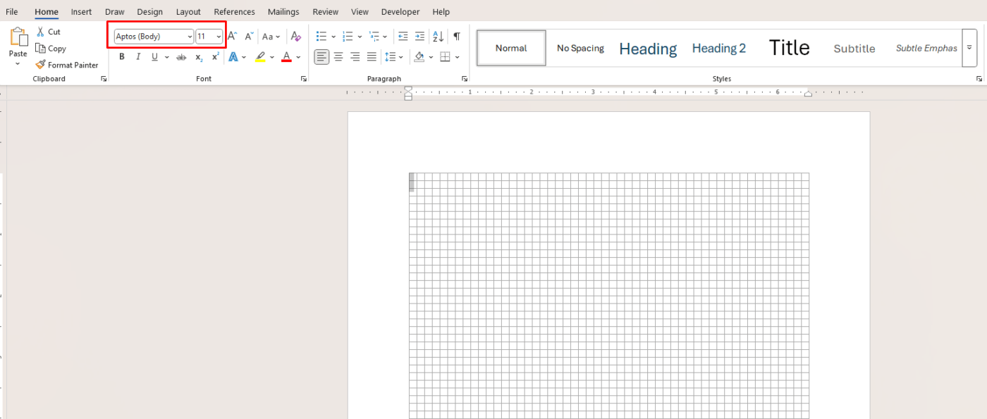 Formatting Issues in Word