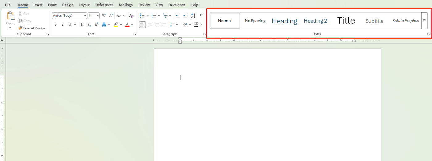 Microsoft Word Formatting Tips