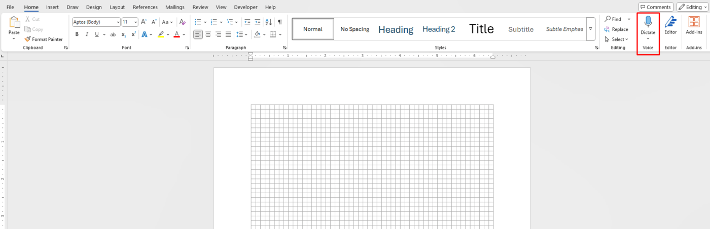 Voice Typing