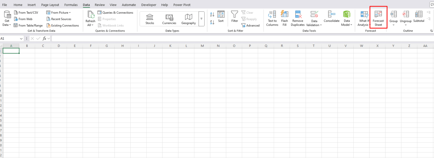 Excel’s Forecasting Tools